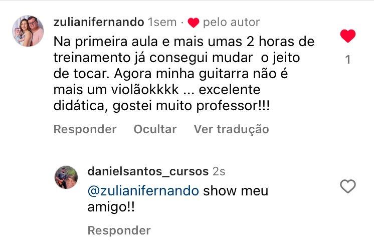 Depoimento Instagram
